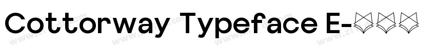 Cottorway Typeface E字体转换